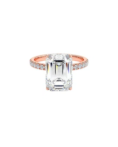 Lab Grown Diamonds 14k Rose Gold 4.05 Ct. Tw. Lab-grown Diamond Ring