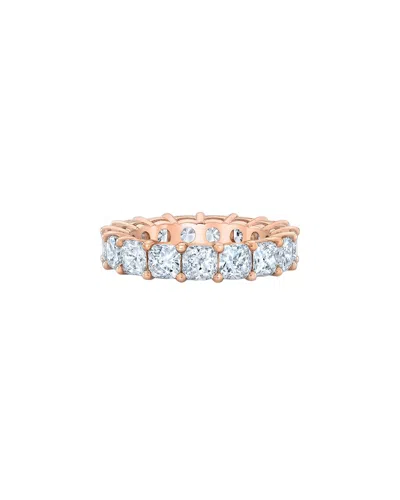 Lab Grown Diamonds 14k Rose Gold 4.25 Ct. Tw. Lab-grown Diamond Ring In Blue