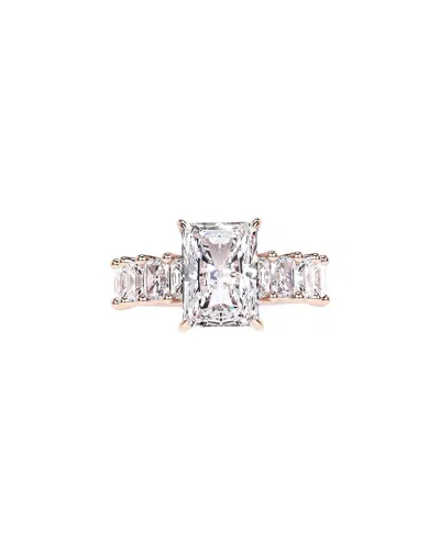 Lab Grown Diamonds 14k Rose Gold 4.60 Ct. Tw. Lab-grown Diamond Bridal Ring In White