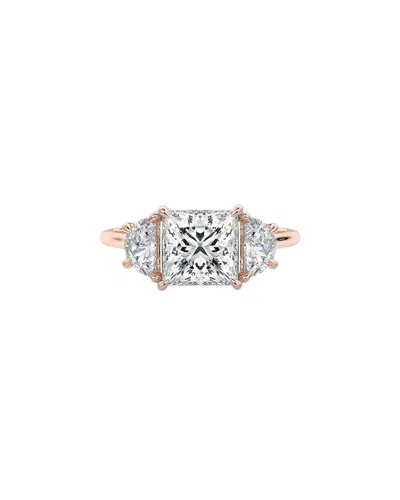 Lab Grown Diamonds 14k Rose Gold 4.60 Ct. Tw. Lab-grown Diamond Ring In Gray