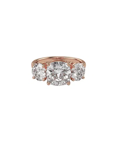 Lab Grown Diamonds 14k Rose Gold 4.80 Ct. Tw. Lab-grown Diamond Ring In White