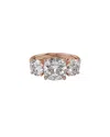 Lab Grown Diamonds 14k Rose Gold 4.80 Ct. Tw. Lab-grown Diamond Ring In White