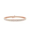 Lab Grown Diamonds 14k Rose Gold 5.00 Ct. Tw. Lab Grown Diamond Bracelet