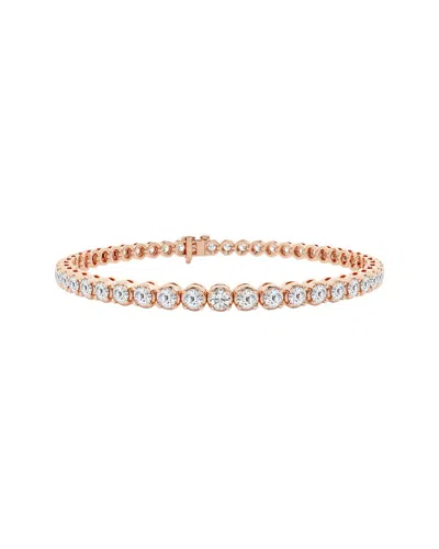 Lab Grown Diamonds 14k Rose Gold 5.00 Ct. Tw. Lab Grown Diamond Bracelet