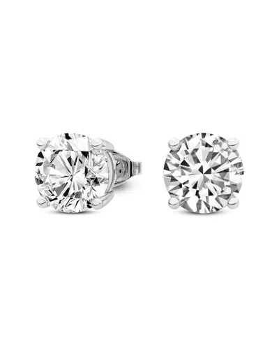 Lab Grown Diamonds 14k Rose Gold 5.00 Ct. Tw. Lab-grown Diamond Earrings In Metallic