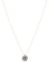 Lab Grown Diamonds 14k Rose Gold 5.00 Ct. Tw. Lab-grown Diamond Solitaire Pendant
