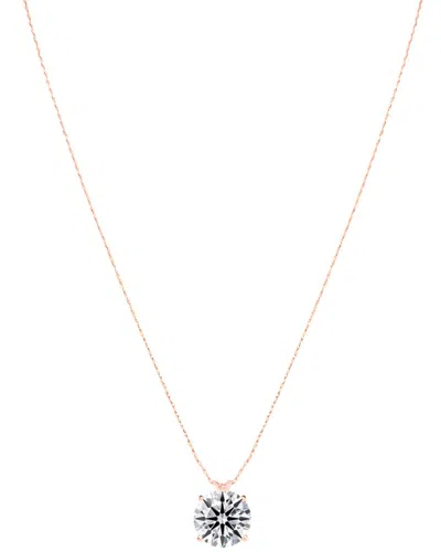 Lab Grown Diamonds 14k Rose Gold 5.00 Ct. Tw. Lab-grown Diamond Solitaire Pendant