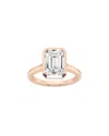 Lab Grown Diamonds 14k Rose Gold 5.00 Ct. Tw. Lab-grown Diamond Solitaire Ring