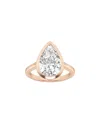 Lab Grown Diamonds 14k Rose Gold 5.00 Ct. Tw. Lab-grown Diamond Solitaire Ring