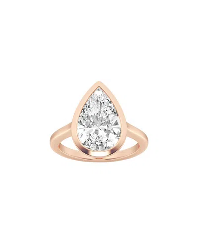 Lab Grown Diamonds 14k Rose Gold 5.00 Ct. Tw. Lab-grown Diamond Solitaire Ring In White