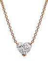 Lab Grown Diamonds 14k Rose Gold 5.50 Ct. Tw. Lab-grown Diamond Necklace