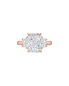 Lab Grown Diamonds 14k Rose Gold 5.90 Ct. Tw. Lab-grown Diamond Ring