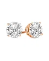 Lab Grown Diamonds 14k Rose Gold 6.00 Ct. Tw. Lab-grown Diamond Earrings