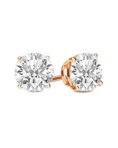 Lab Grown Diamonds 14k Rose Gold 6.00 Ct. Tw. Lab-grown Diamond Earrings