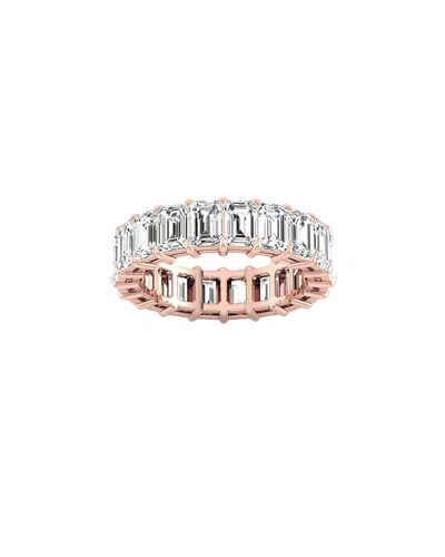 Lab Grown Diamonds 14k Rose Gold 6.00 Ct. Tw. Lab-grown Diamond Ring In Silver
