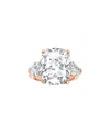 Lab Grown Diamonds 14k Rose Gold 6.40 Ct. Tw. Lab-grown Diamond Ring In Multi