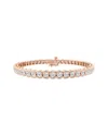 Lab Grown Diamonds 14k Rose Gold 7.02 Ct. Tw. Lab Grown Diamond Bracelet