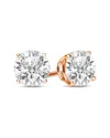 Lab Grown Diamonds 14k Rose Gold 7.00 Ct. Tw. Lab-grown Diamond Earrings