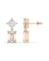 Lab Grown Diamonds 14k Rose Gold 7.00 Ct. Tw. Lab-grown Diamond Earrings In Gold