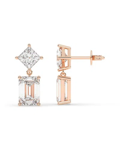Lab Grown Diamonds 14k Rose Gold 7.00 Ct. Tw. Lab-grown Diamond Earrings