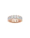Lab Grown Diamonds 14k Rose Gold 10.00 Ct. Tw. Lab Grown Diamond Eternity Ring