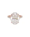 Lab Grown Diamonds 14k Rose Gold 7.30 Ct. Tw. Lab-grown Diamond Ring In Gold