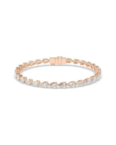 Lab Grown Diamonds 14k Rose Gold 7.50 Ct. Tw. Lab-grown Diamond Bracelet In Metallic