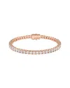 Lab Grown Diamonds 14k Rose Gold 8.00 Ct. Tw. Lab-grown Diamond Bracelet In Gold