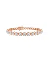 Lab Grown Diamonds 14k Rose Gold 10.03 Ct. Tw. Lab Grown Diamond Bracelet