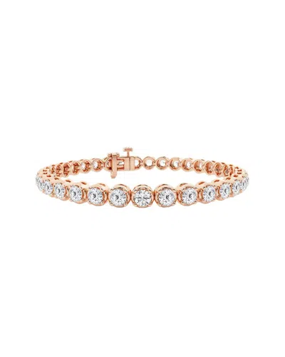 Lab Grown Diamonds 14k Rose Gold 8.00 Ct. Tw. Lab Grown Diamond Bracelet