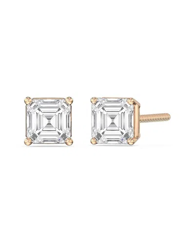 Lab Grown Diamonds 14k Rose Gold 8.00 Ct. Tw. Lab-grown Diamond Earrings In Metallic