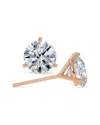 Lab Grown Diamonds 14k Rose Gold 8.00 Ct. Tw. Lab-grown Diamond Earrings