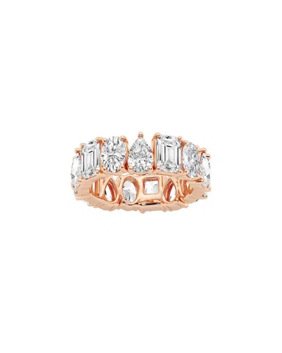 Lab Grown Diamonds 14k Rose Gold 8.25 Ct. Tw. Lab-grown Diamond Eternity Ring In Pink