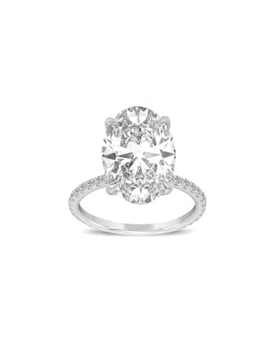 Lab Grown Diamonds 18k 6.65 Ct. Tw. Lab-grown Diamond Solitaire Ring In Metallic