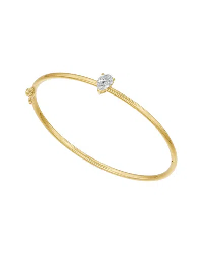 Lab Grown Diamonds 18k Over Silver 1.00 Ct. Tw. Lab-grown Diamond Bracelet In Neutral