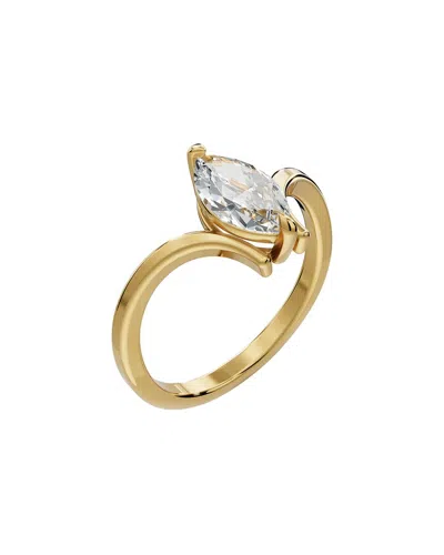 Lab Grown Diamonds 18k Over Silver 1.00 Ct. Tw. Lab-grown Diamond Ring In Gold
