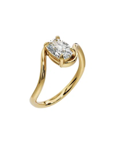 Lab Grown Diamonds 18k Over Silver 1.00 Ct. Tw. Lab-grown Diamond Ring In Gold