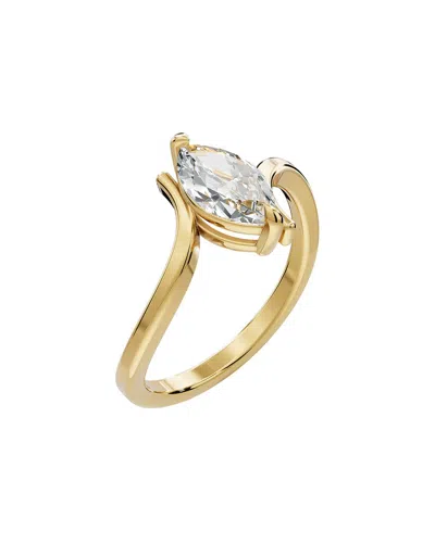 Lab Grown Diamonds 18k Over Silver 1.00 Ct. Tw. Lab-grown Diamond Ring In Gold