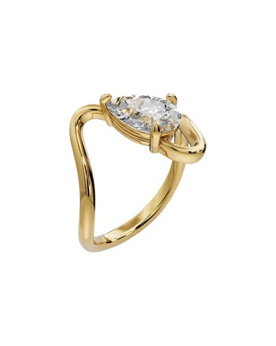 Lab Grown Diamonds 18k Over Silver 1.00 Ct. Tw. Lab-grown Diamond Ring In Gold