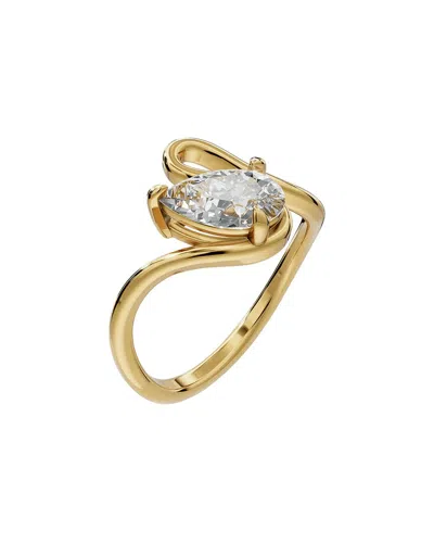 Lab Grown Diamonds 18k Over Silver 1.00 Ct. Tw. Lab-grown Diamond Ring In Gold