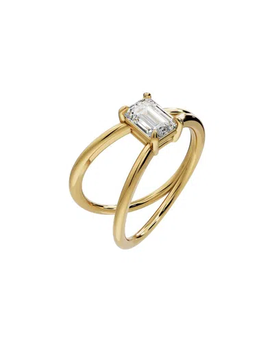 Lab Grown Diamonds 18k Over Silver 1.00 Ct. Tw. Lab-grown Diamond Ring In Gold
