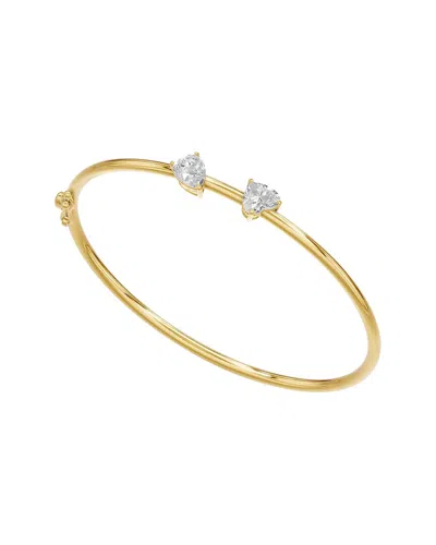Lab Grown Diamonds 18k Over Silver 2.00 Ct. Tw. Lab-grown Diamond Bracelet In Metallic