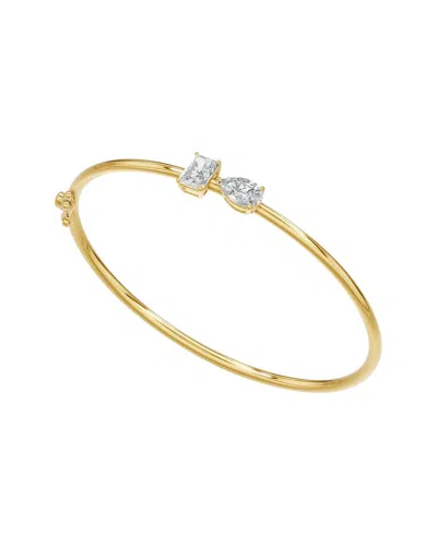 Lab Grown Diamonds 18k Over Silver 2.00 Ct. Tw. Lab-grown Diamond Bracelet In Gold