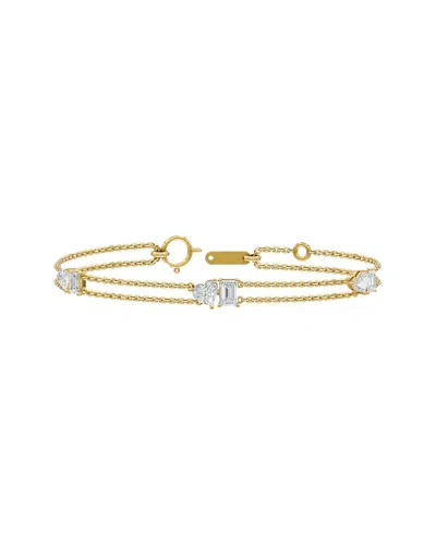 Lab Grown Diamonds 18k Over Silver 2.15 Ct. Tw. Lab-grown Diamond Bracelet In Purple