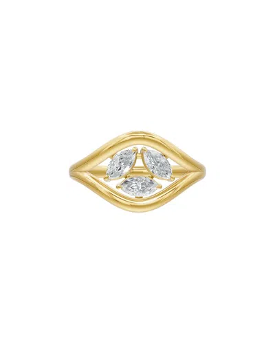 Lab Grown Diamonds 18k Plated 0.48 Ct. Tw. Lab-grown Diamond Ring In Gold