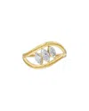 Lab Grown Diamonds 18k Plated 0.59 Ct. Tw. Lab-grown Diamond Ring In Gray