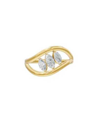 Lab Grown Diamonds 18k Plated 0.59 Ct. Tw. Lab-grown Diamond Ring In Gray