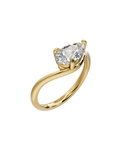 Lab Grown Diamonds 18k Plated 1.00 Ct. Tw. Lab-grown Diamond Ring In Gold