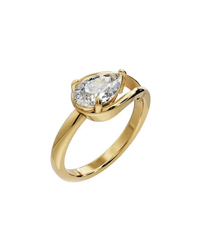 Lab Grown Diamonds 18k Plated 1.00 Ct. Tw. Lab-grown Diamond Ring In Gold