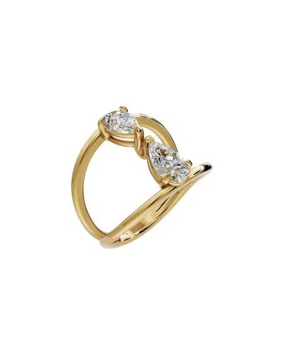 Lab Grown Diamonds 18k Plated 1.00 Ct. Tw. Lab-grown Diamond Ring In Gold